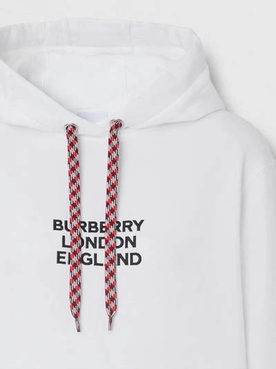 burberry embroidered logo cotton oversized hoodie|burberry logo cotton hoodie.